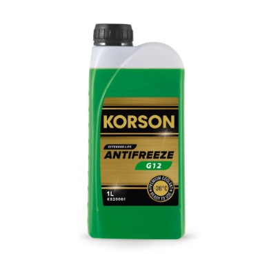 Антифриз Korson Extended Life Antifreeze, OAT, G12,1 литр,зеленый