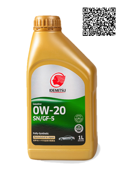 Моторное масло IDEMITSU 0W-20SN/GF-5, Fully-Synthetic